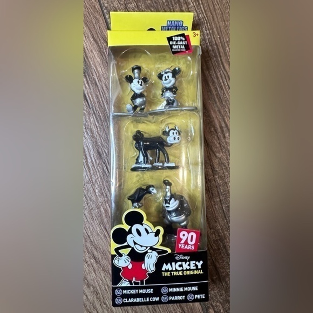 Disney Nano Metallics Miniature Metal Die-Cast Metal Mickey and Friends